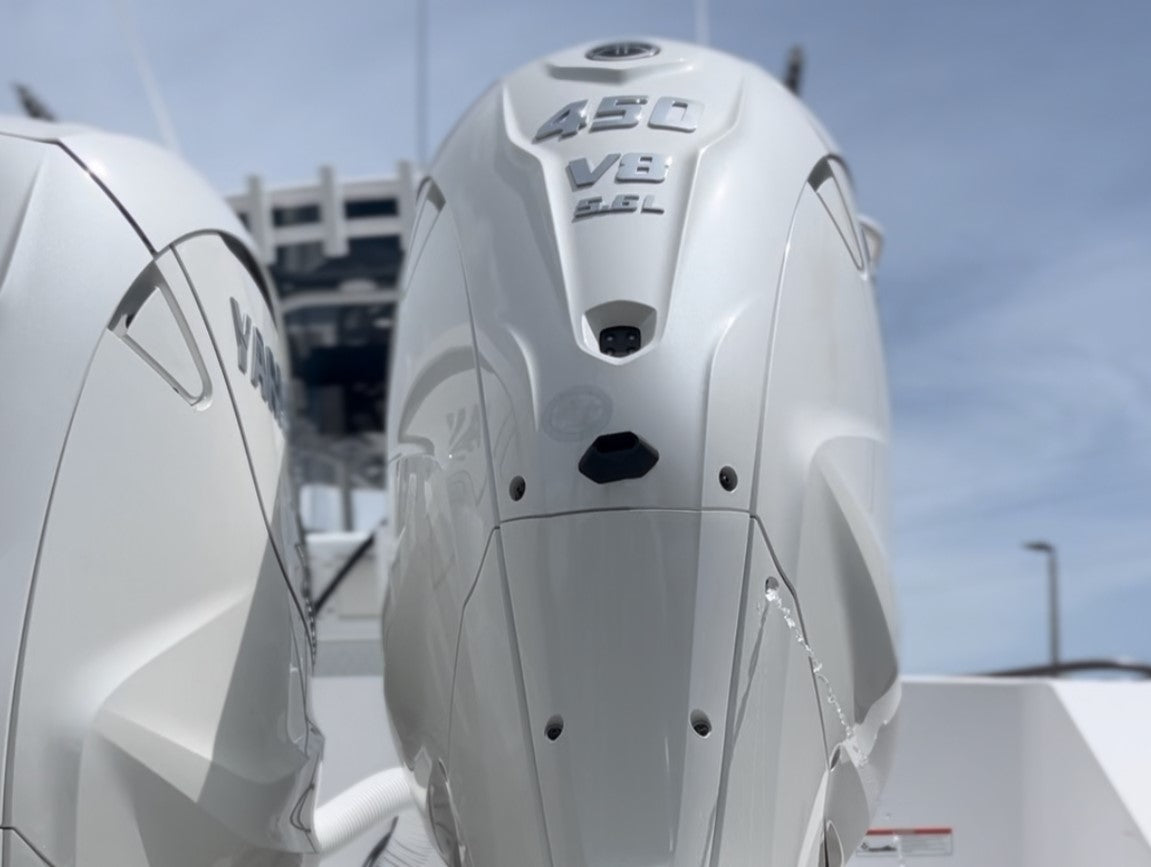 Flushmaster flushes first Yamaha 450 XTO Outboard Engine