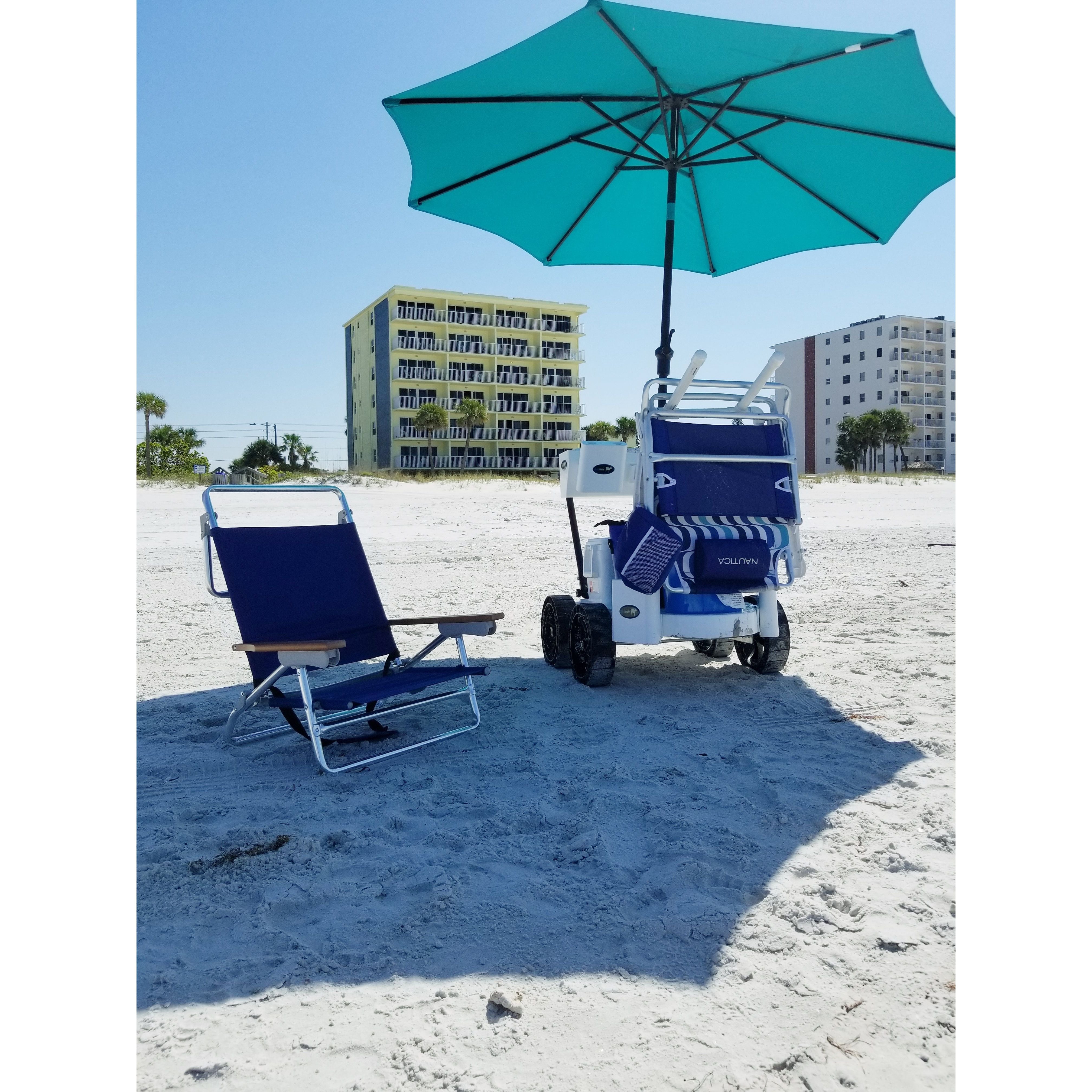 Beach Cart with a Chair Holder