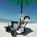 beach cart glides across sand