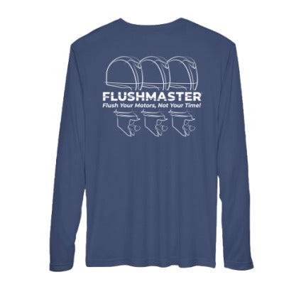 Flushmaster Triple Motors Long Sleeve Performance Shirt