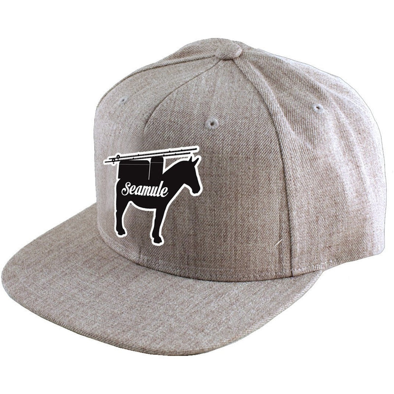 Heather Grey Snapback Hat - Seamule